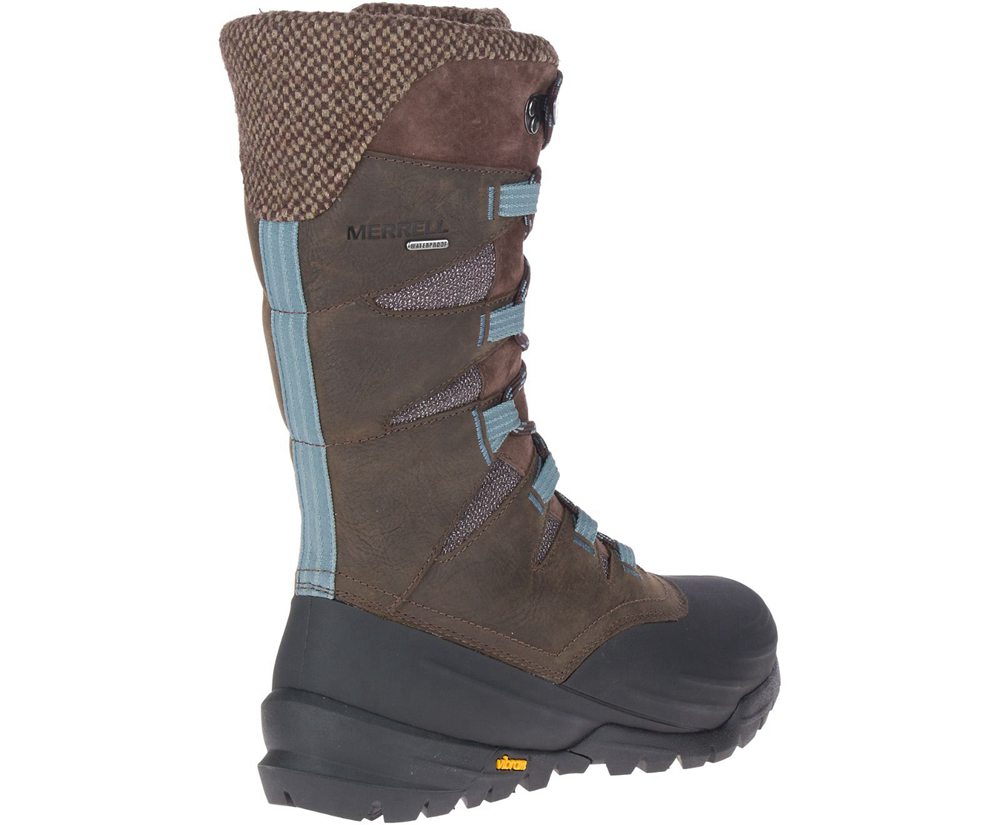 Merrell Boots Brown - Thermo Aurora 2 Tall Shell Waterproof - Womens 74LXWCAHN